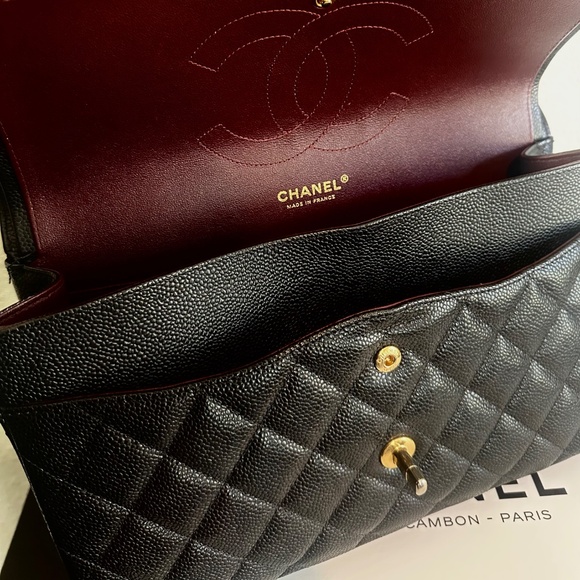 Chanel large classic double flap handbag - Picture 7 of 11